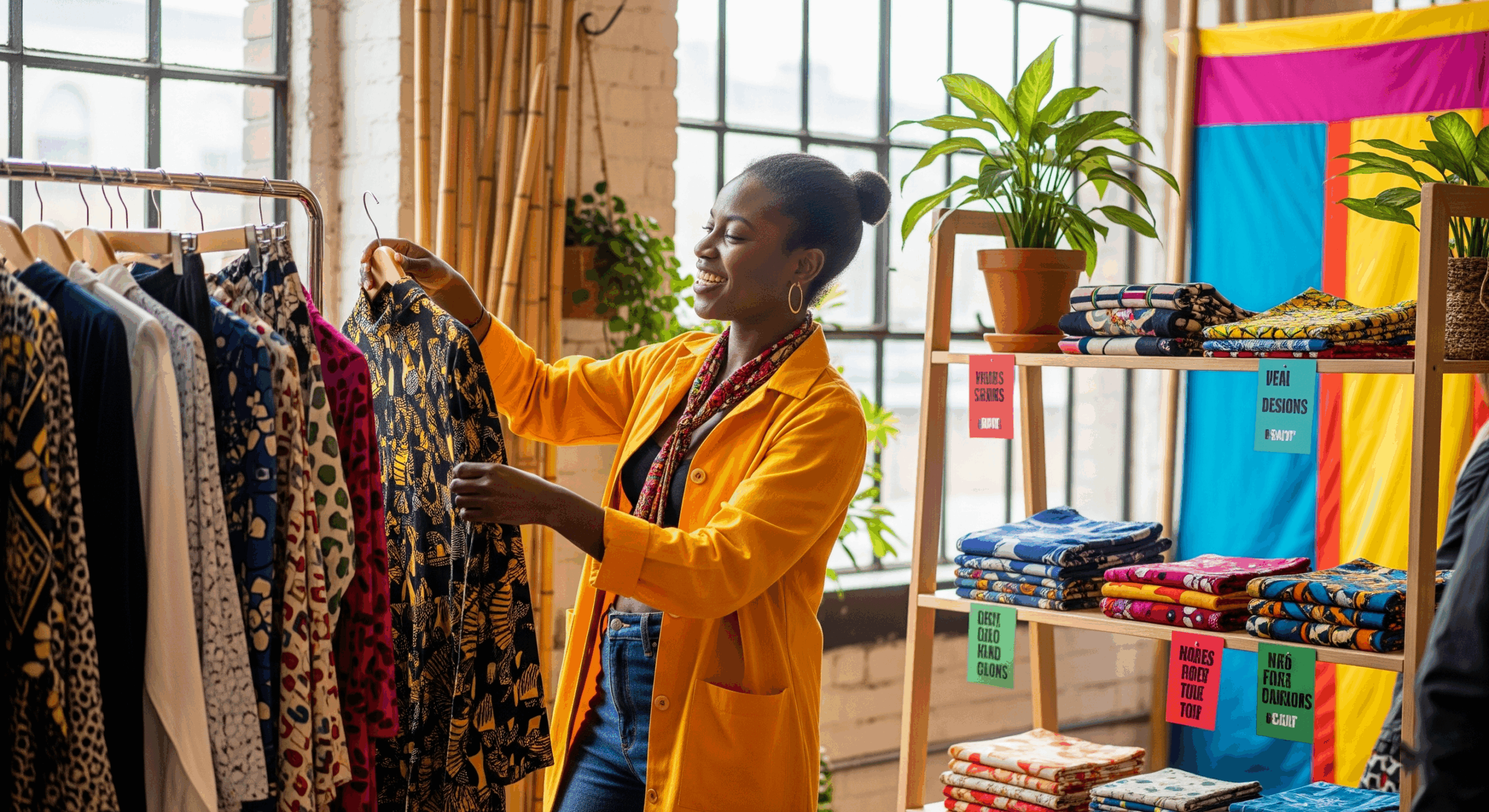 Trendy B Duka woman checking fashion wear Trendy B Duka woman checking fashion wear